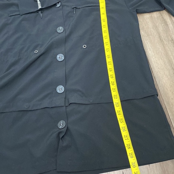 Soft Surroundings Go Lively Convertible Button Front Jacket  Black - Picture 9 of 9